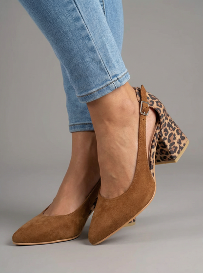 Venezia Classico – Leopard Print Slingback Court Shoes