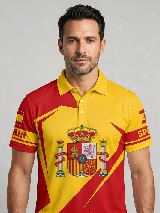 Camiseta de España para Hombre - Fan de Fútbol Manga Corta