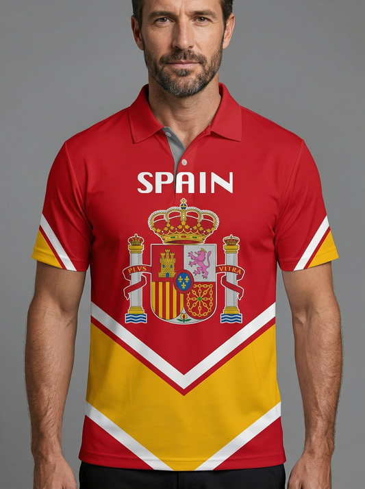 Camiseta de España para Hombre - Fan de Fútbol Manga Corta